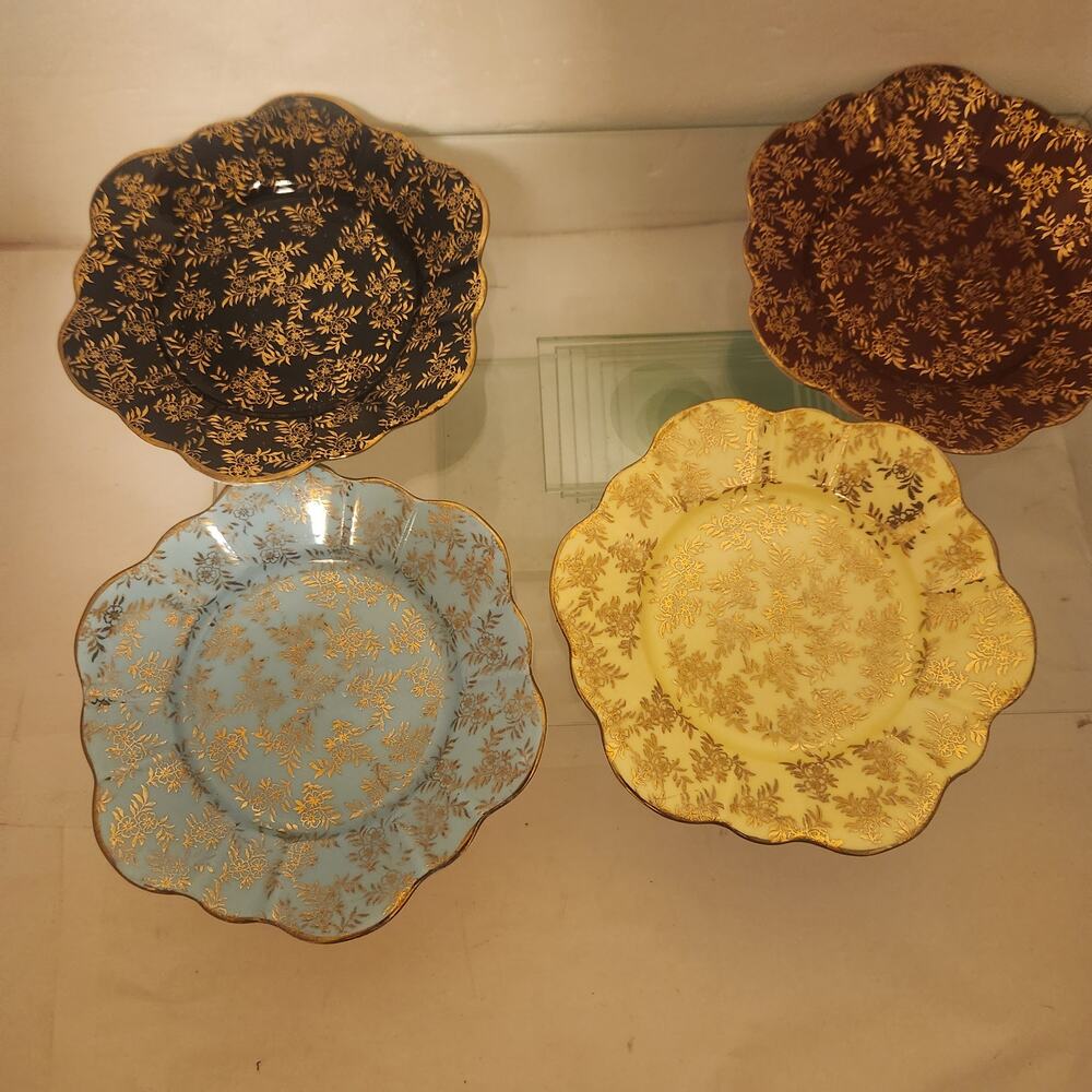 Set of 4 Royal Stuart plates Spencer Stevenson Fine China